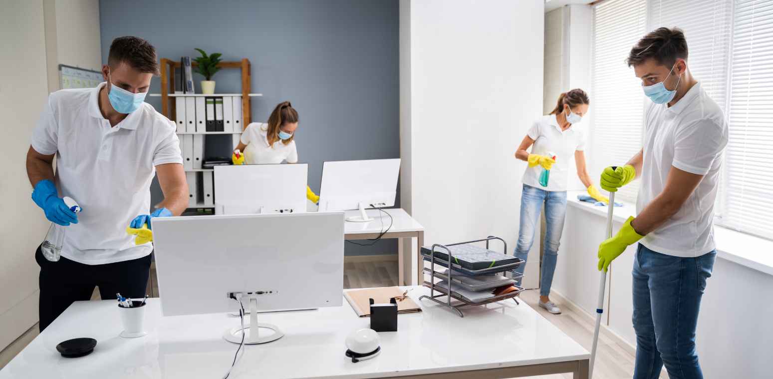 Office cleaning for productivity